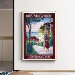 poster le touquet vintage