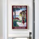 poster le touquet vintage