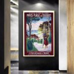 poster le touquet vintage