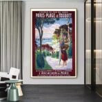 poster le touquet vintage