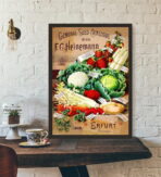 vintage vegetable poster 1