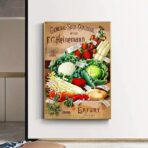 vintage vegetable poster 1