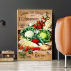 vintage vegetable poster 1