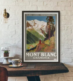 vintage mont blanc poster 1