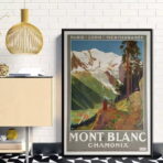 vintage mont blanc poster 1