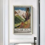 vintage mont blanc poster 1