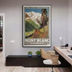 vintage mont blanc poster 1