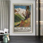 vintage mont blanc poster 1