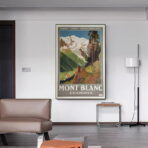 vintage mont blanc poster 1
