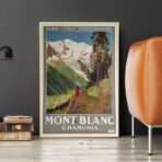 vintage mont blanc poster 1