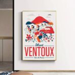 poster mont ventoux vintage