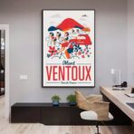 poster mont ventoux vintage