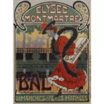 poster montmartre vintage