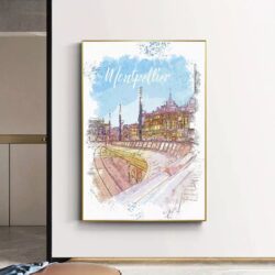 poster montpellier vintage