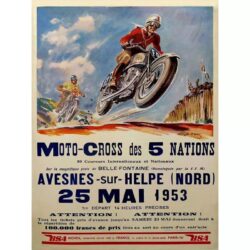 vintage motocross poster