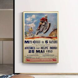 vintage motocross poster