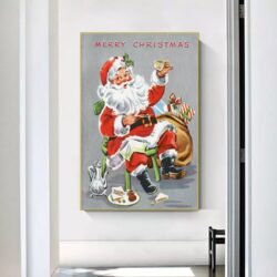 vintage christmas poster