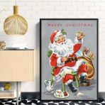 vintage christmas poster