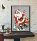 vintage christmas poster