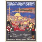 orient express vintage poster