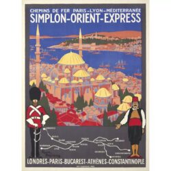 orient express vintage poster