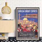 orient express vintage poster