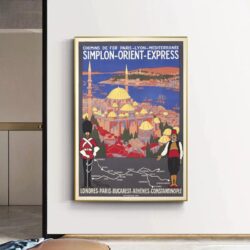 orient express vintage poster