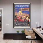 orient express vintage poster