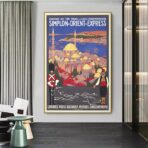 orient express vintage poster