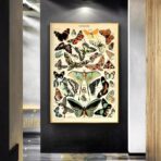 vintage butterfly poster
