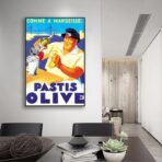 poster pastis olive marseille