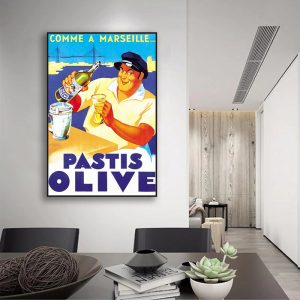 poster pastis olive marseille