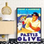 poster pastis olive marseille