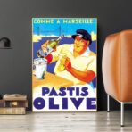 poster pastis olive marseille