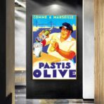 poster pastis olive marseille
