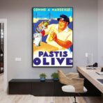 poster pastis olive marseille