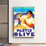 poster pastis olive marseille
