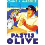 poster pastis olive marseille