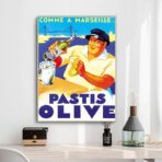 poster pastis olive marseille