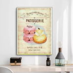 vintage pastry poster
