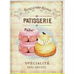 vintage pastry poster