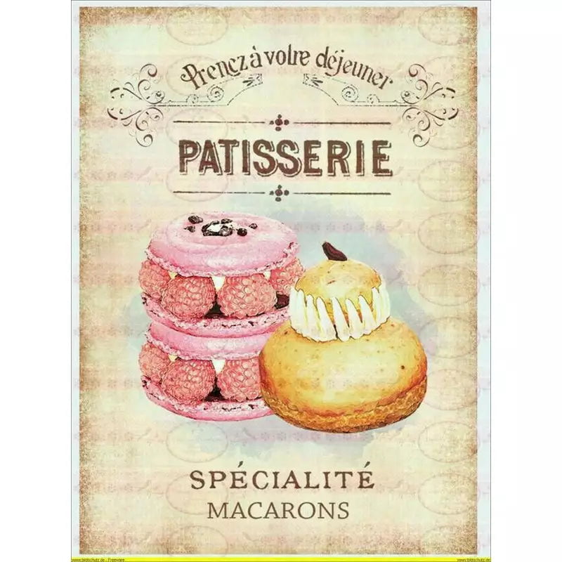 vintage pastry poster vintage pastry poster