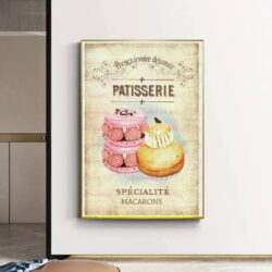 vintage pastry poster