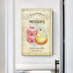 vintage pastry poster