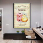 vintage pastry poster