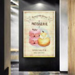 vintage pastry poster
