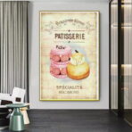 vintage pastry poster