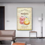 vintage pastry poster