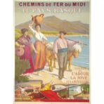 vintage basque country poster