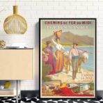 vintage basque country poster